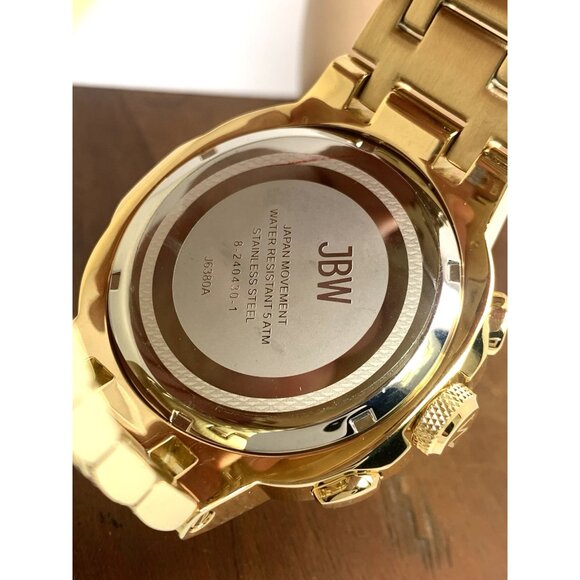 JBW Heist J6380A | Men JBW Men\'s Watch J6380A Heist Diamond 0.20CTW Gold Tone Steel Quartz 45mm